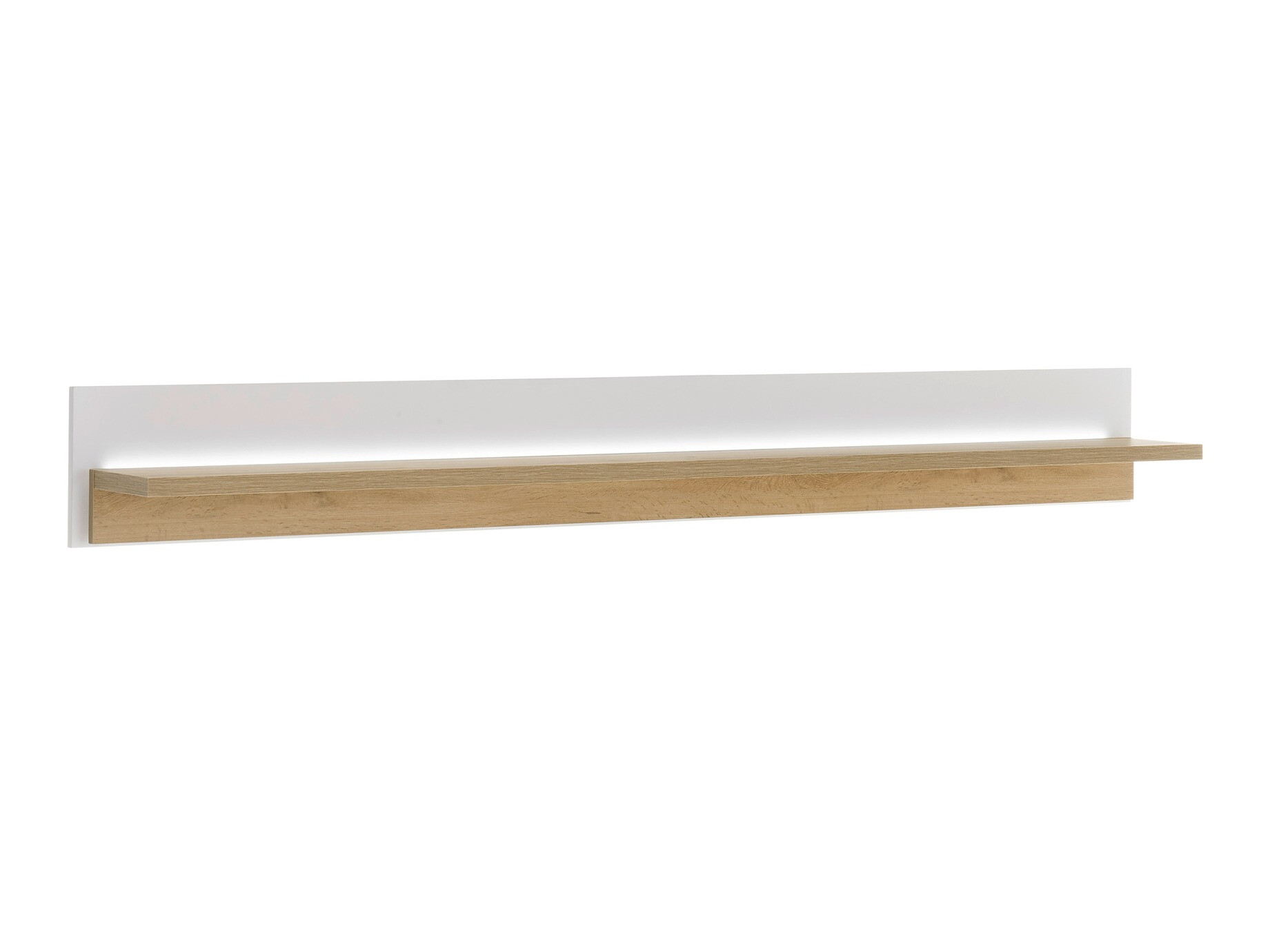 Wall shelf Avimavi 111 (White + Wotan Oak)