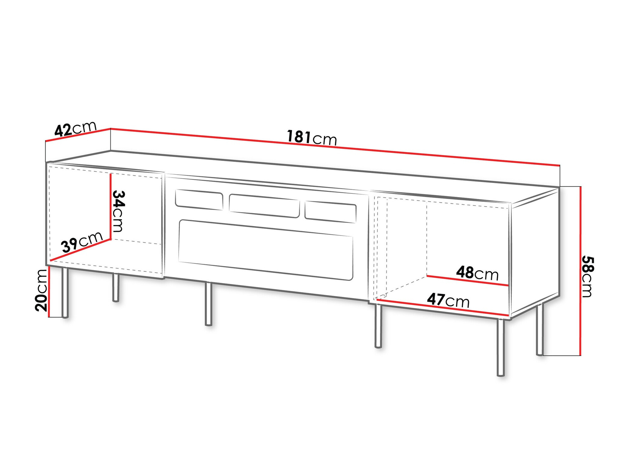 Έπιπλο τηλεόρασης Fama II