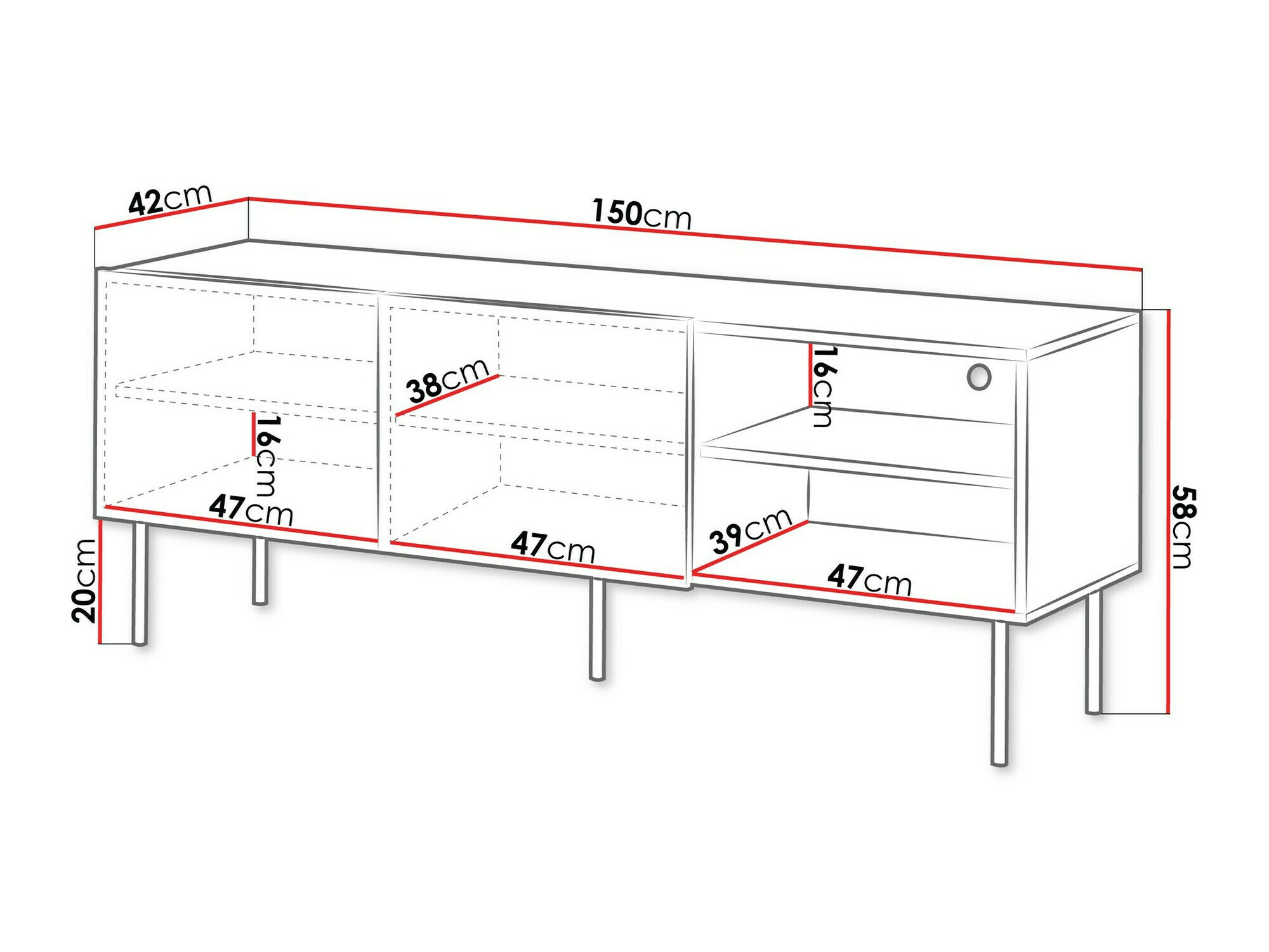 TV stand Fama