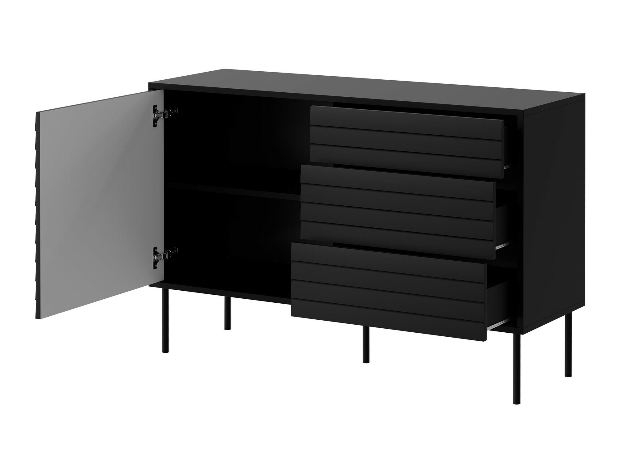 Chest of drawers Flosoru 101 (Black)