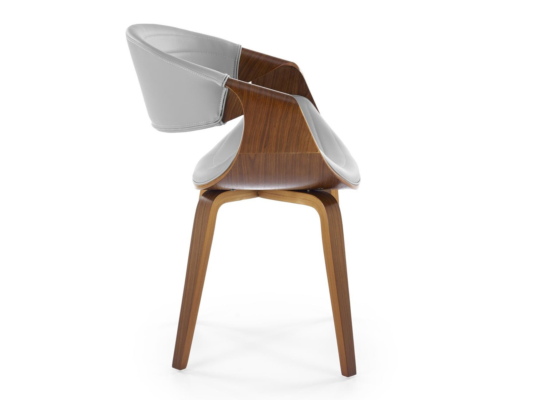 Chair Houston 1596 (Grey + Walnut)