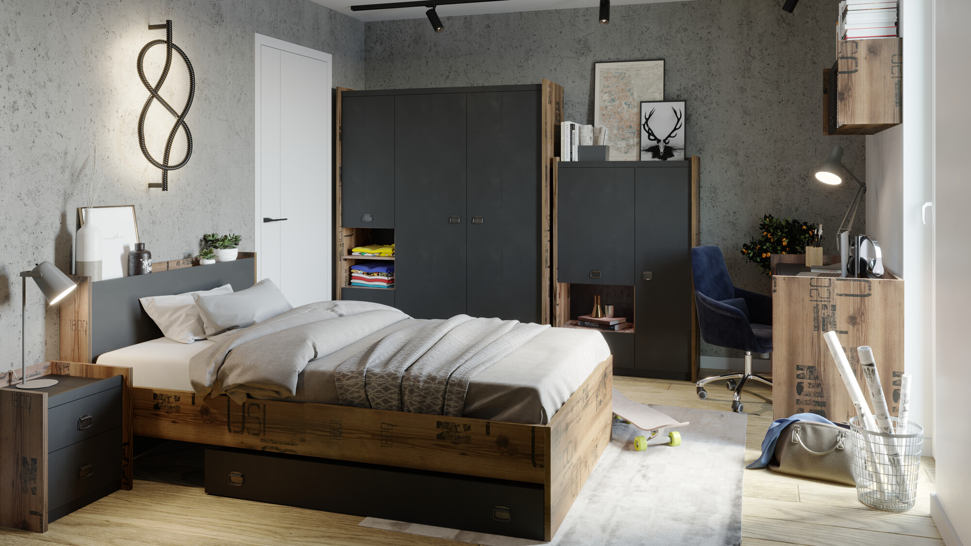 Bedside table Tivtivi 125