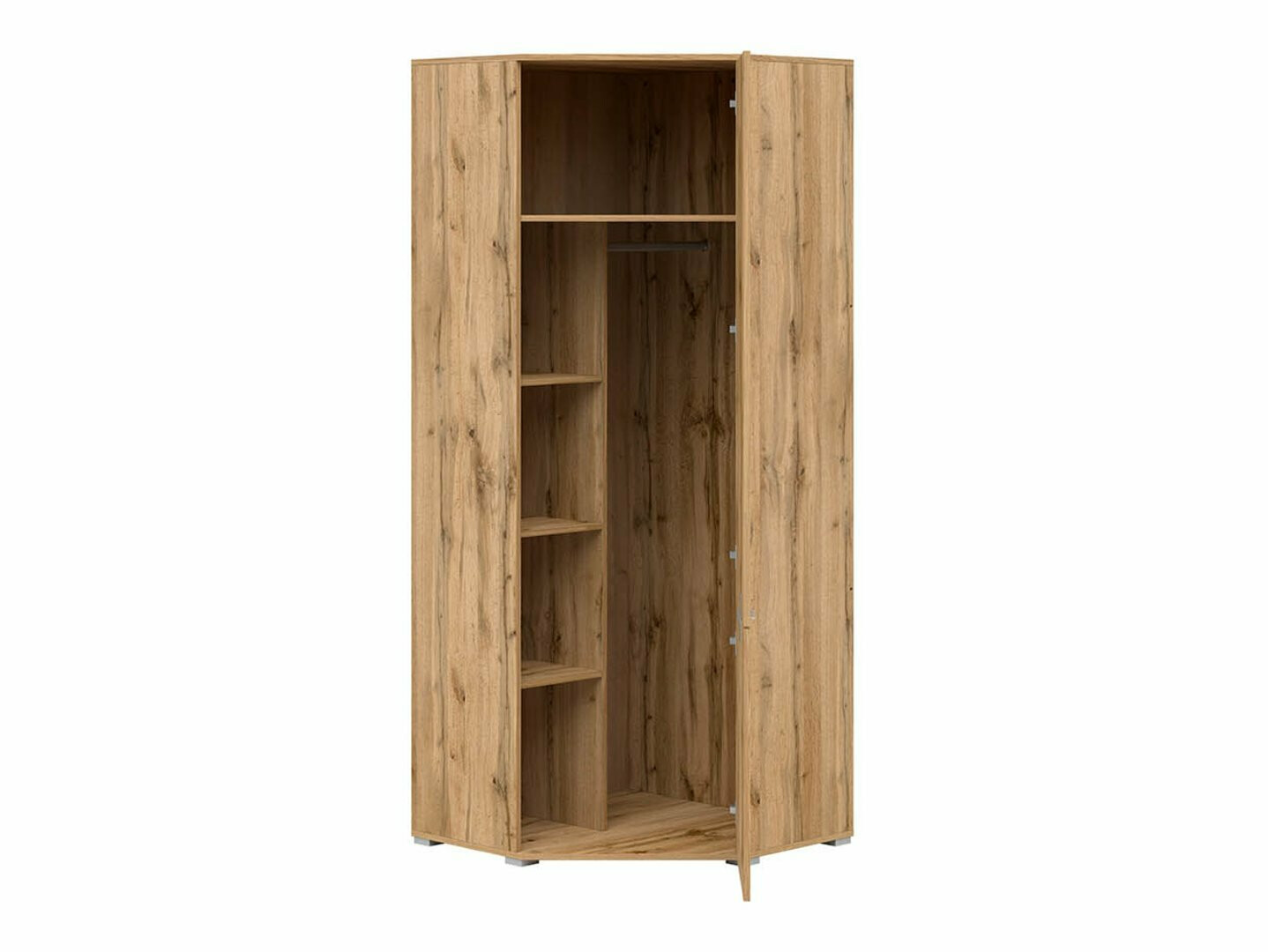 Γωνιακή ντουλάπα Tivetra 116 (Δρυς wotan)