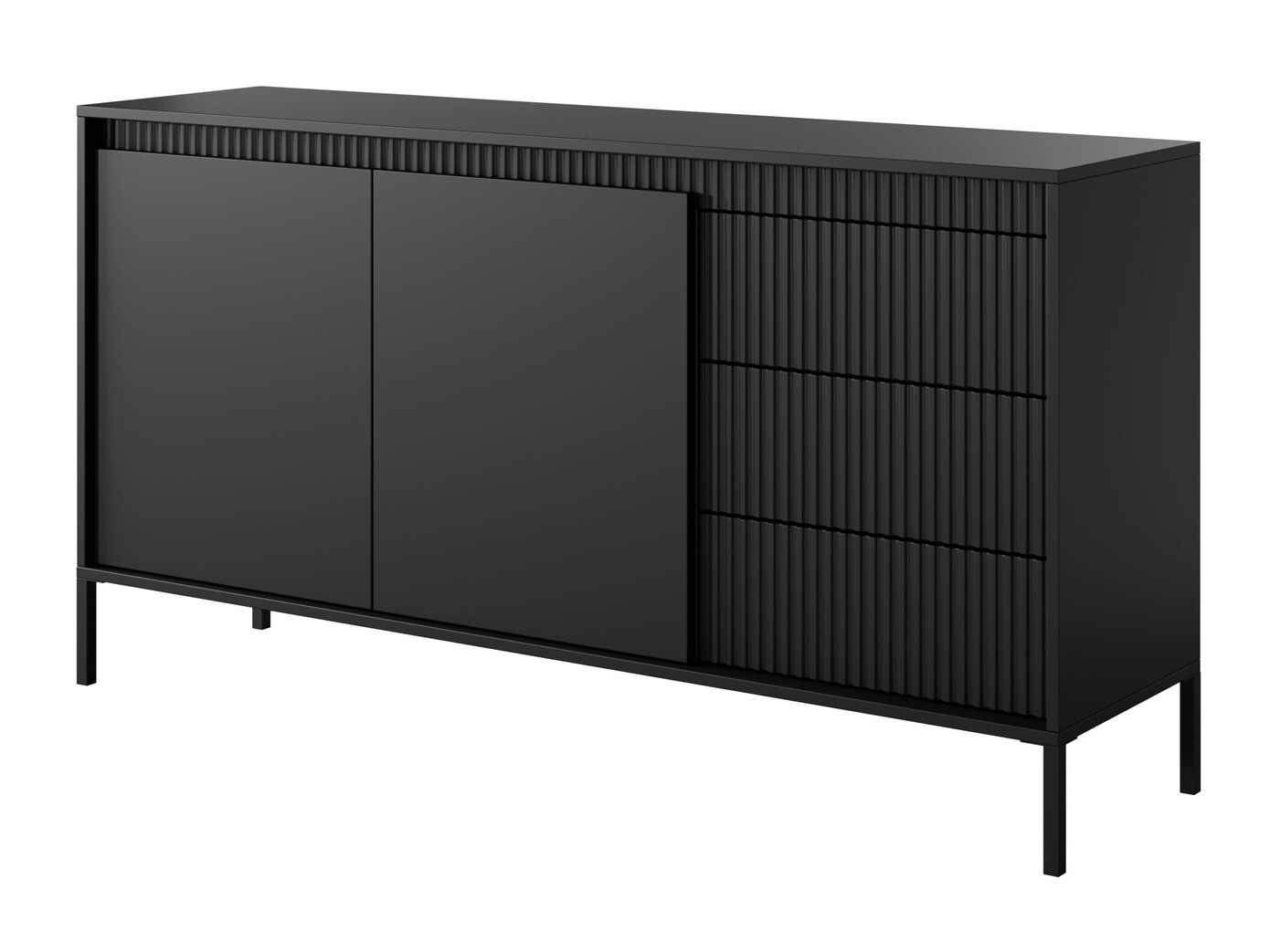 Chest of drawers Romfele 101 (Black)