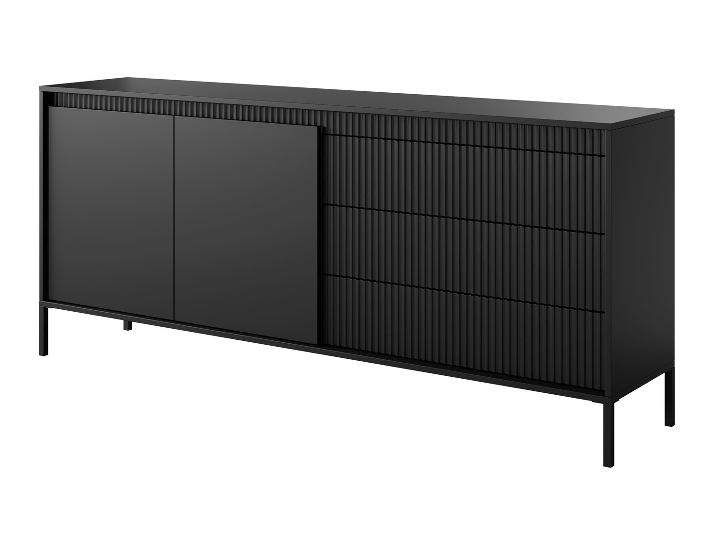 Chest of drawers Romfele 102 (Black)