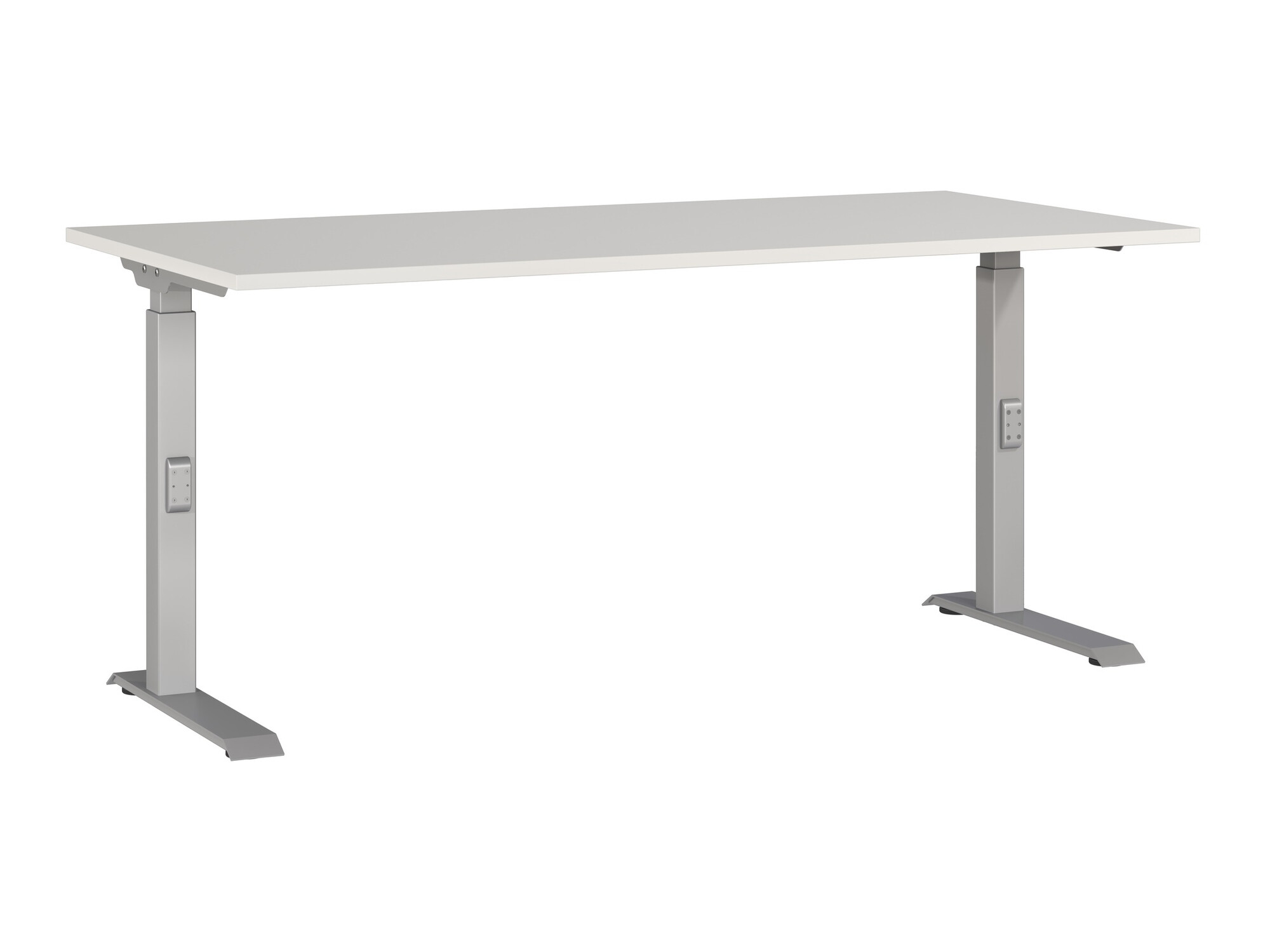 Γραφείο Eliromo 123 (Ανοιχτό γκρι + Ασημί)