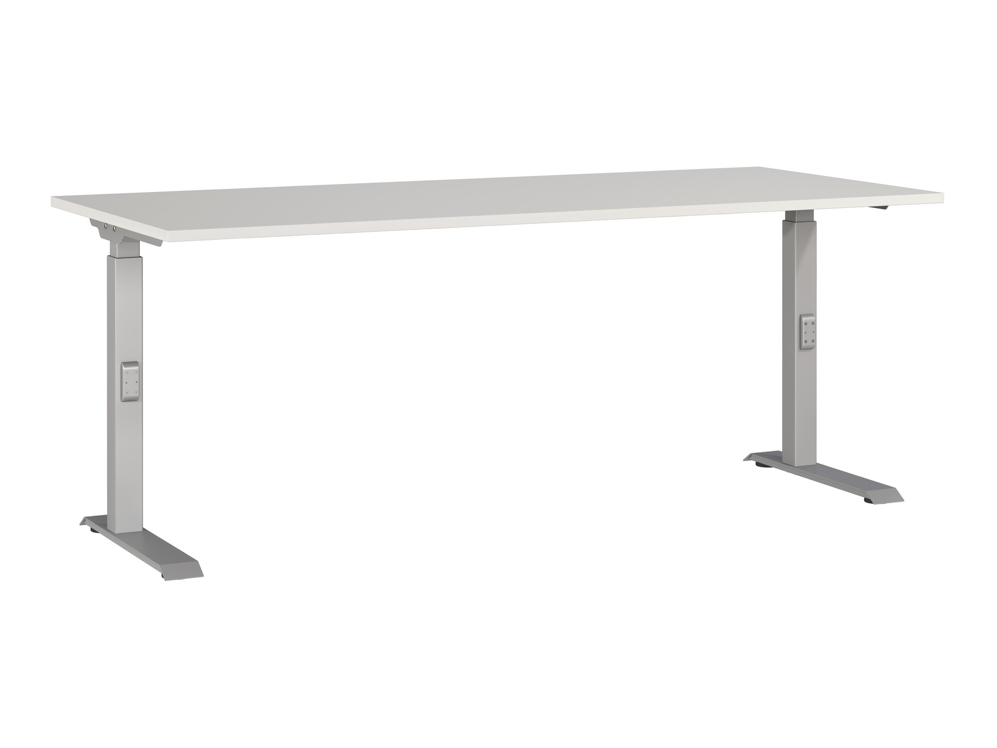 Γραφείο Eliromo 124 (Ανοιχτό γκρι + Ασημί)