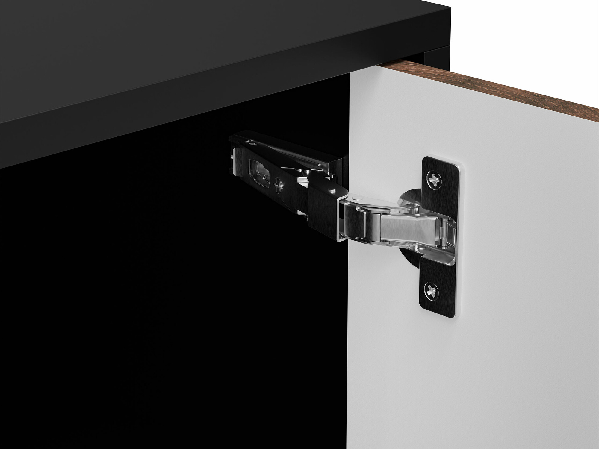 Σετ επίπλων σαλονιού Flosoru 109 (Καρυδί + Μαύρο)