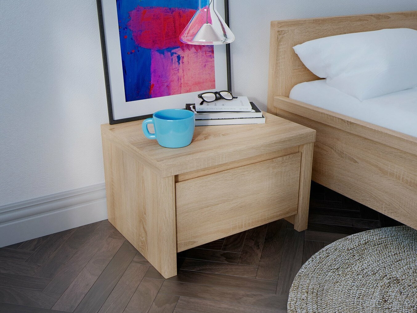 Bedside table Nolroma 102 (Sonoma oak)