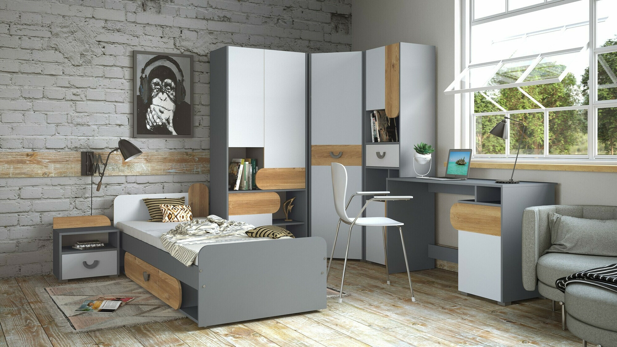 Bookcase Lomteo 101