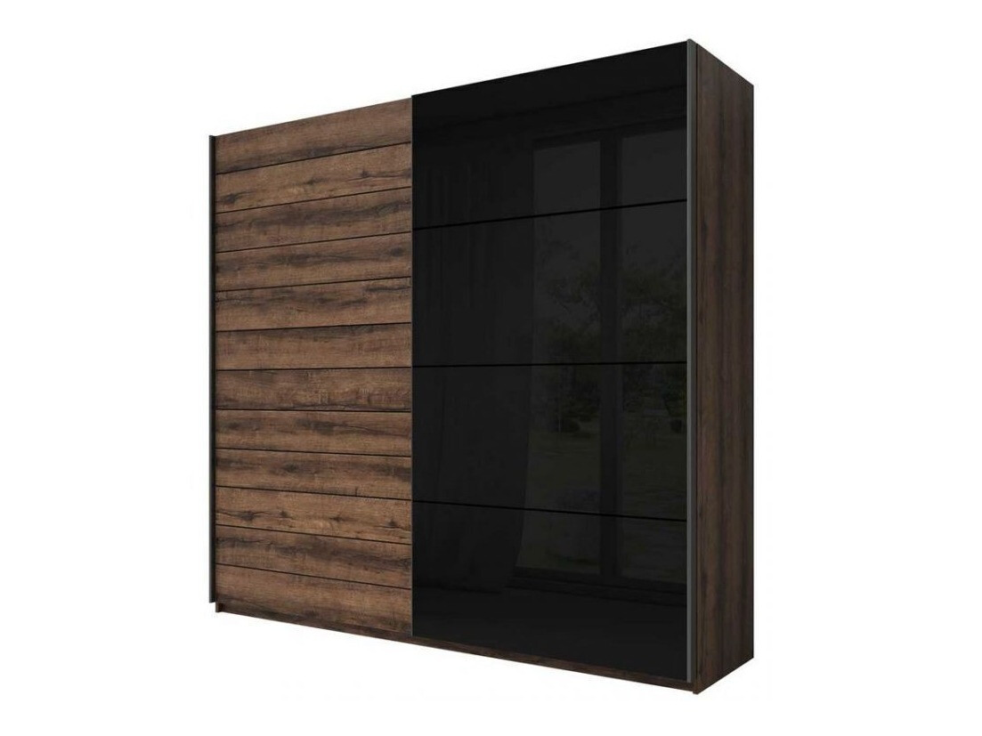 Wardrobe Levruvu 105 (Monastery oak + Black)