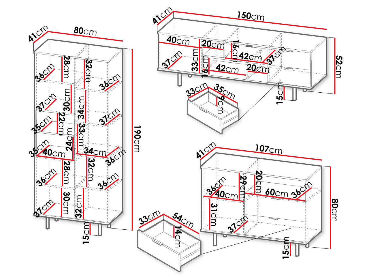 Σετ επίπλων σαλονιού Decus II (Κασμίρι)