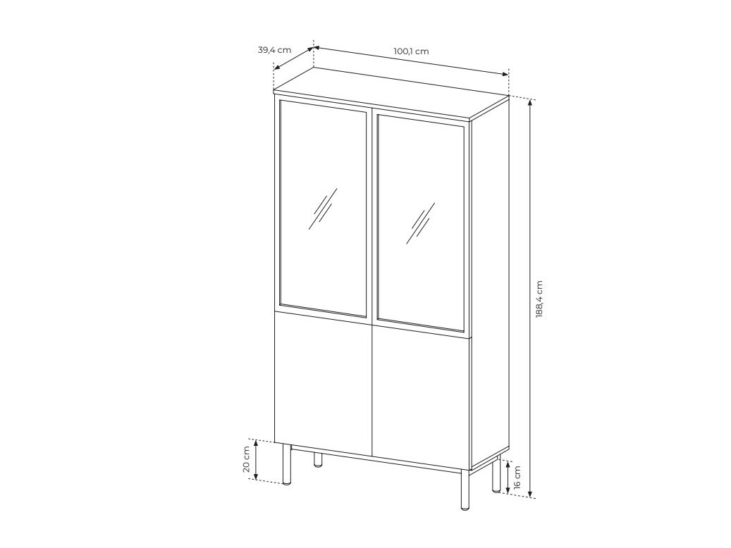 Bookcase Livmave 100