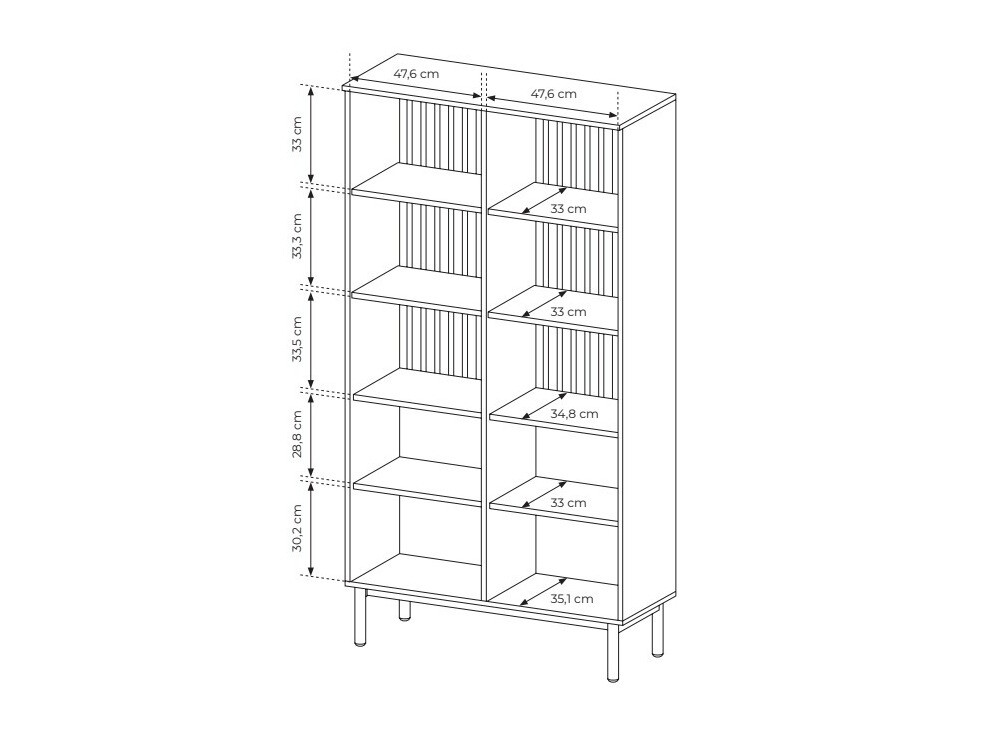 Bookcase Livmave 100