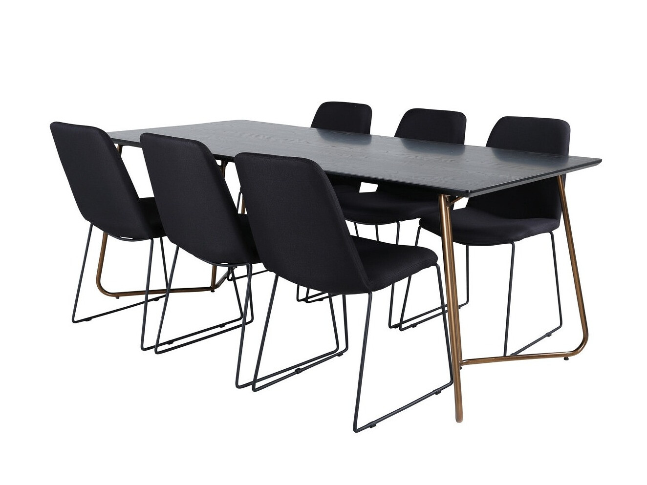 Dining set Dallas 3039 (Black + Copper)