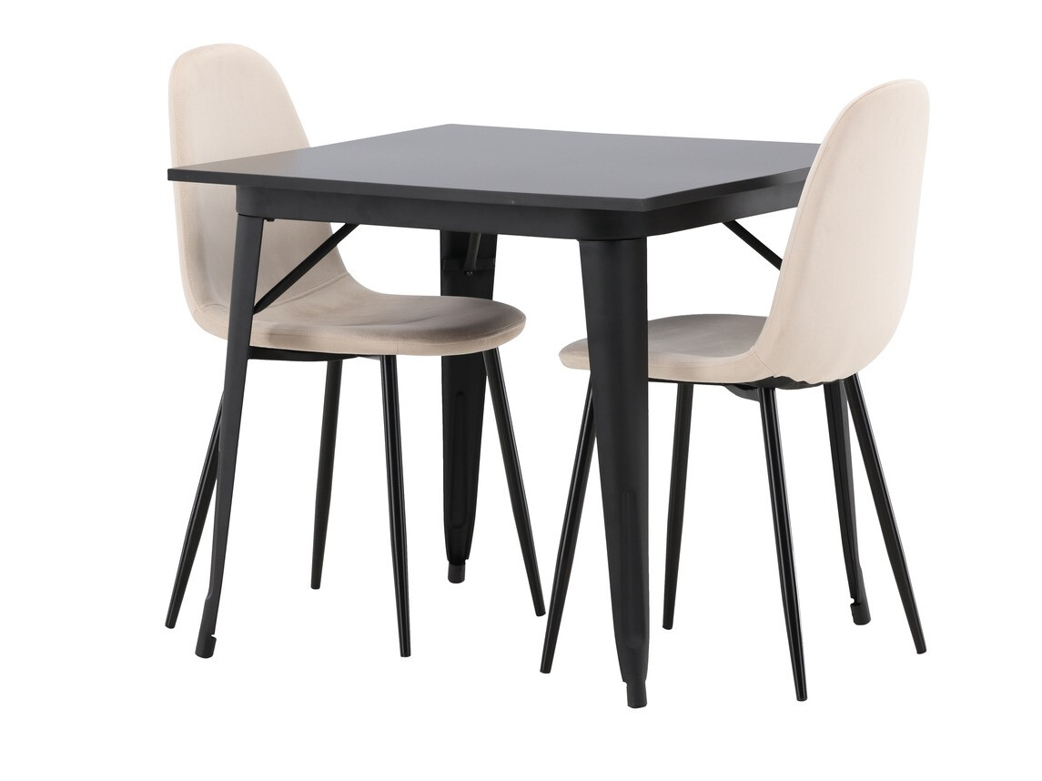 Dining set Dallas 3353 (Black + Beige)