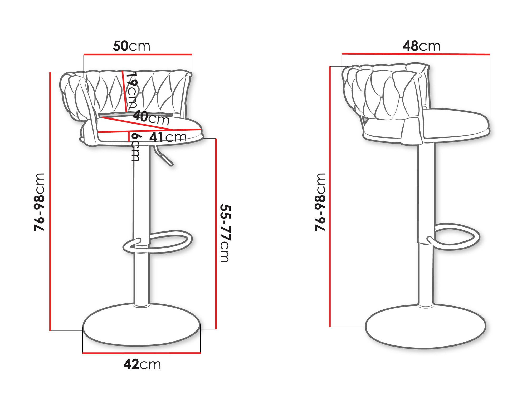 Σκαμπό μπαρ Comfivo Hilaritas II (Μπεζ)