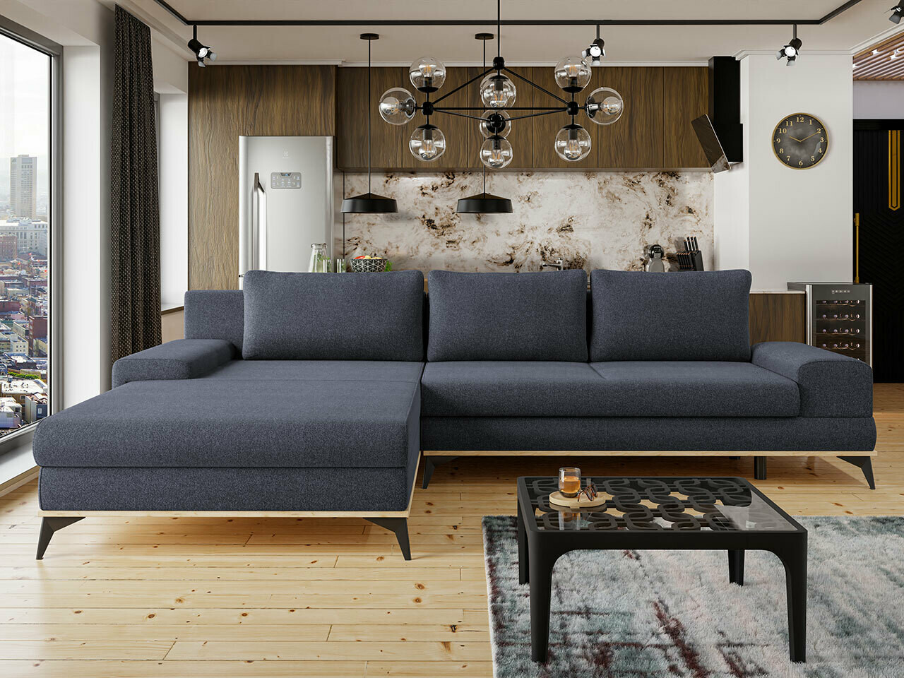 Corner sofa Lincoln 136 (Soro 76)