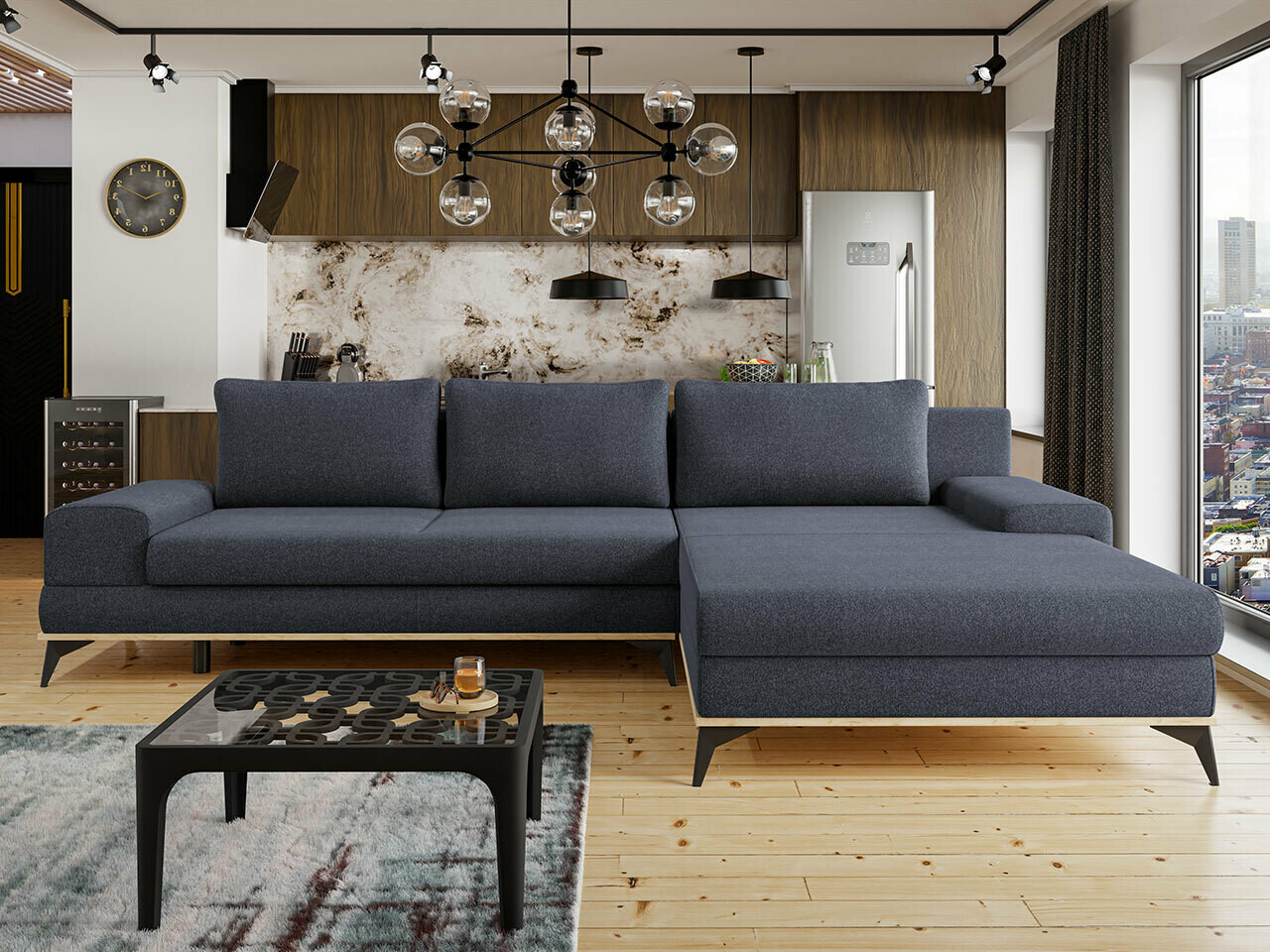 Corner sofa Lincoln 136 (Soro 76)
