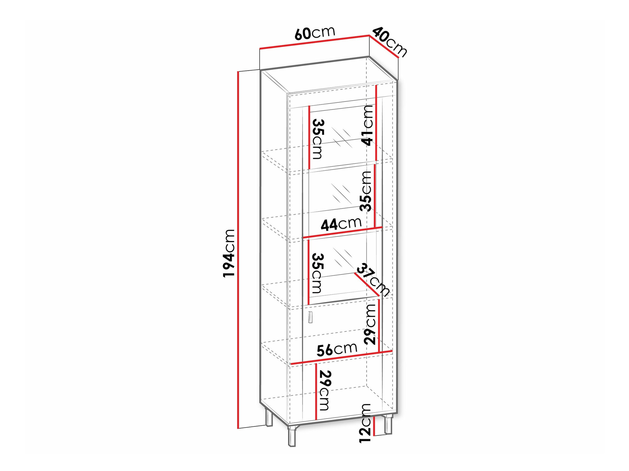 Bookcase Mormavu 104 (Cashmere)