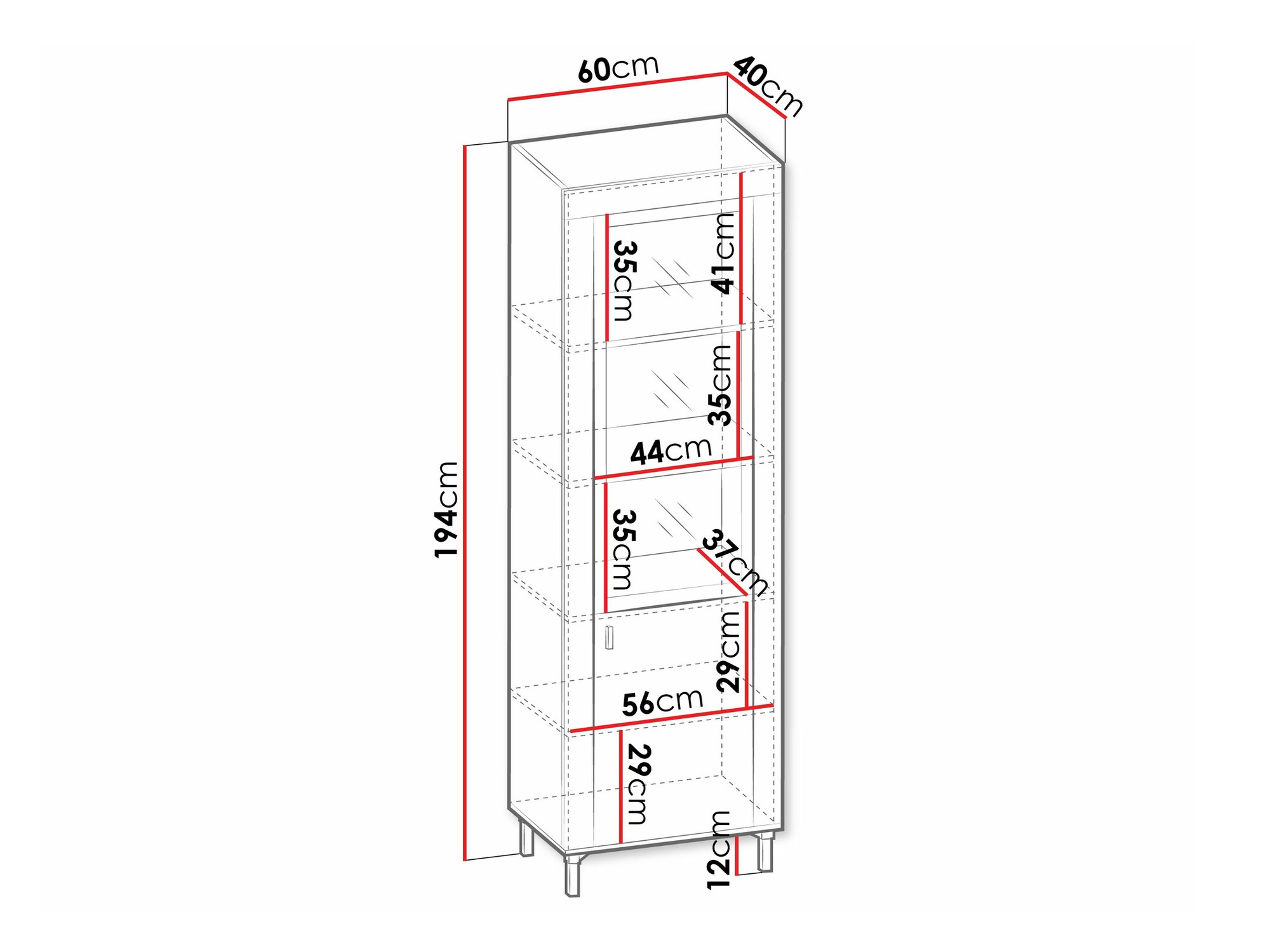 Bookcase Mormavu 104 (Cashmere)