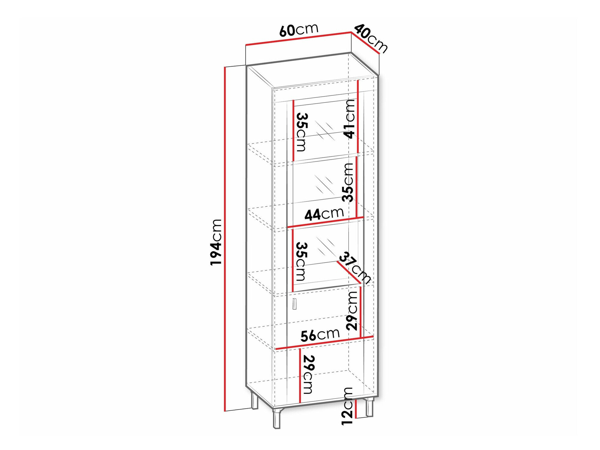 Bookcase Mormavu 104 (Matte white)