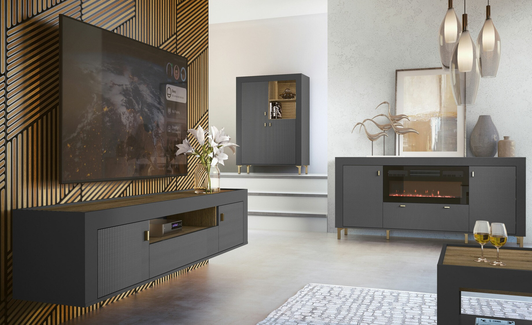 Bookcase Mormavu 105 (Matte black)