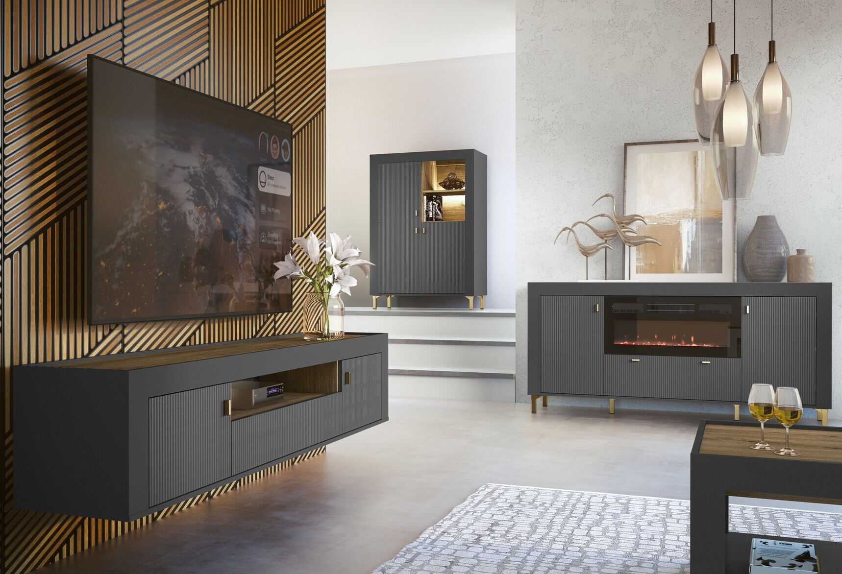 Bookcase Mormavu 105 (Matte black)