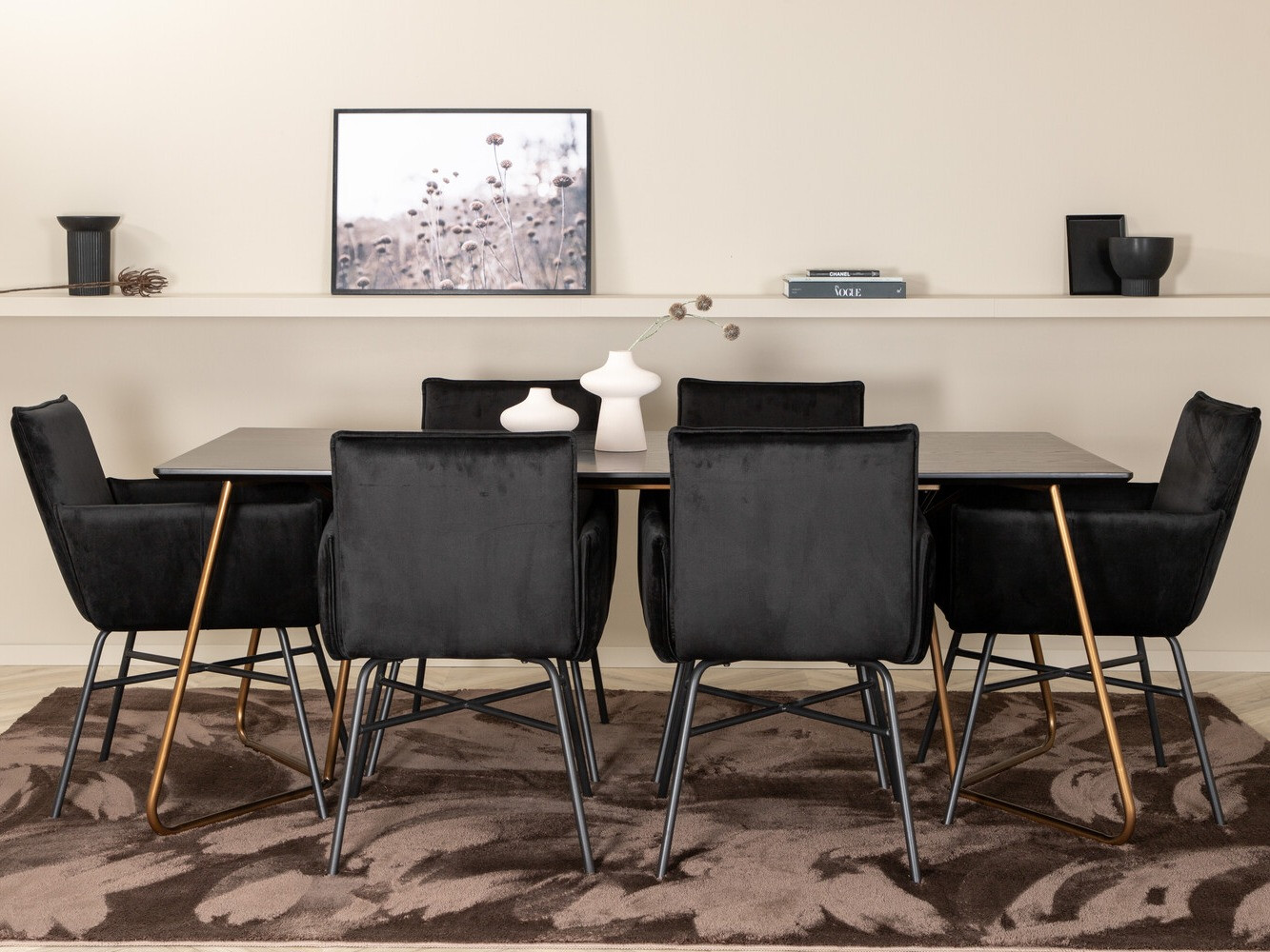 Dining set Dallas 2718 (Black)