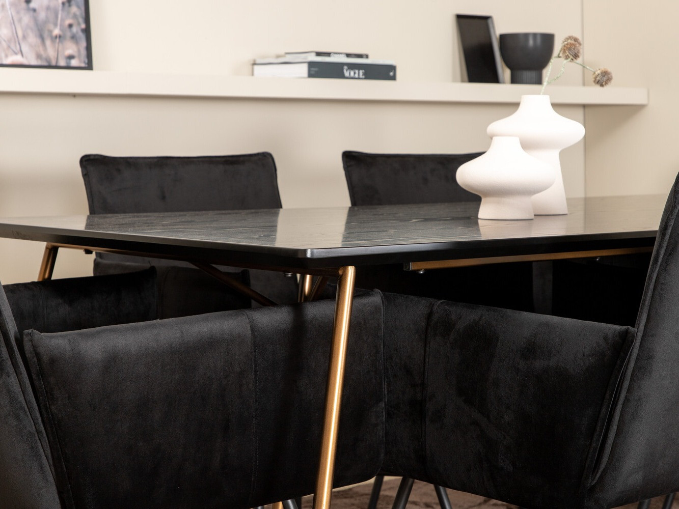 Dining set Dallas 2718 (Black)