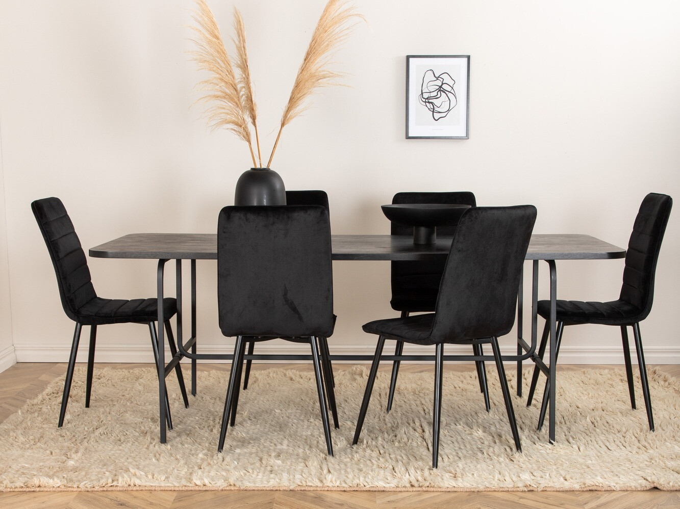 Dining set Dallas 2768 (Black)