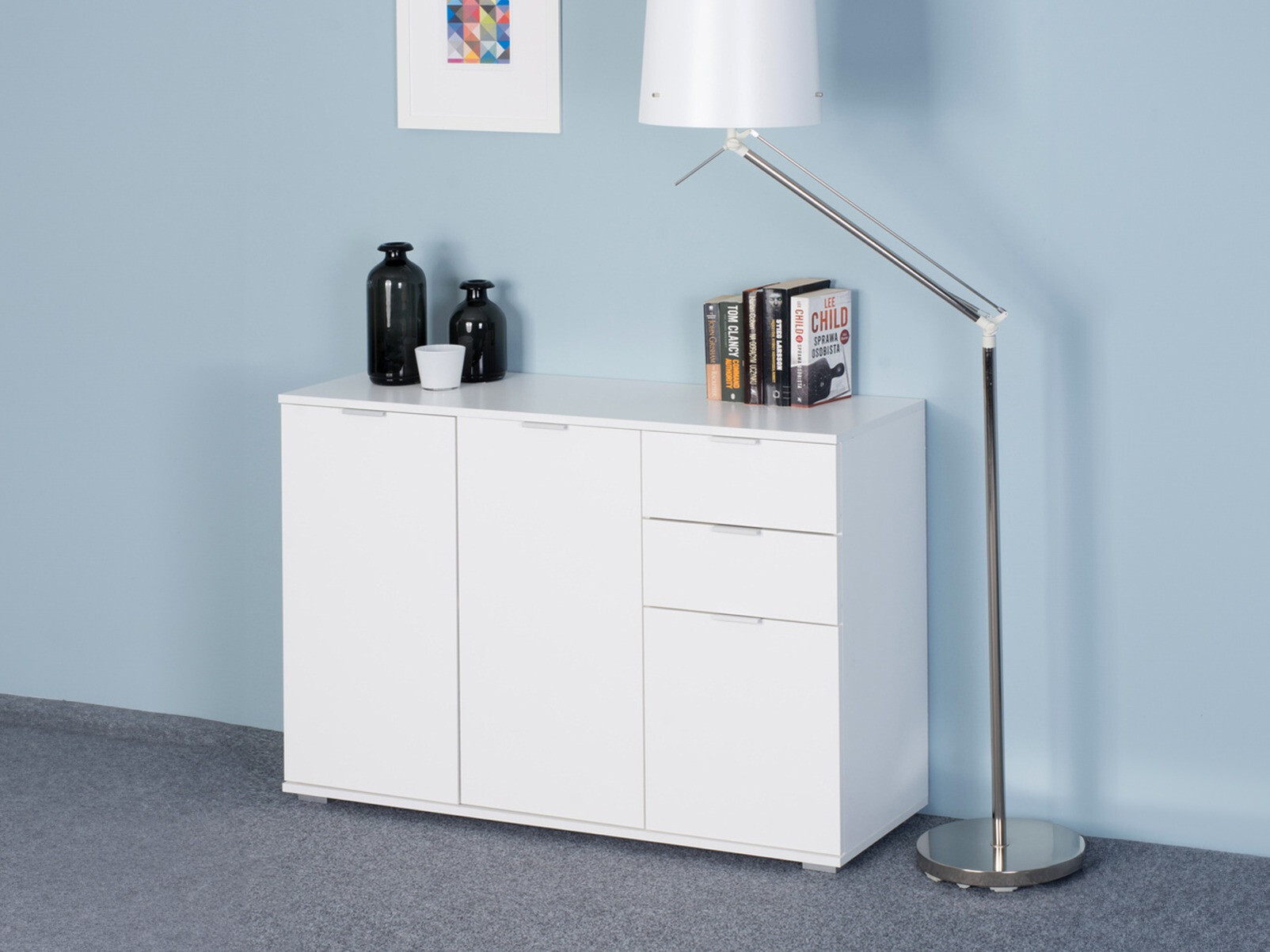 Συρταριέρα Bristol 131 (Άσπρο)