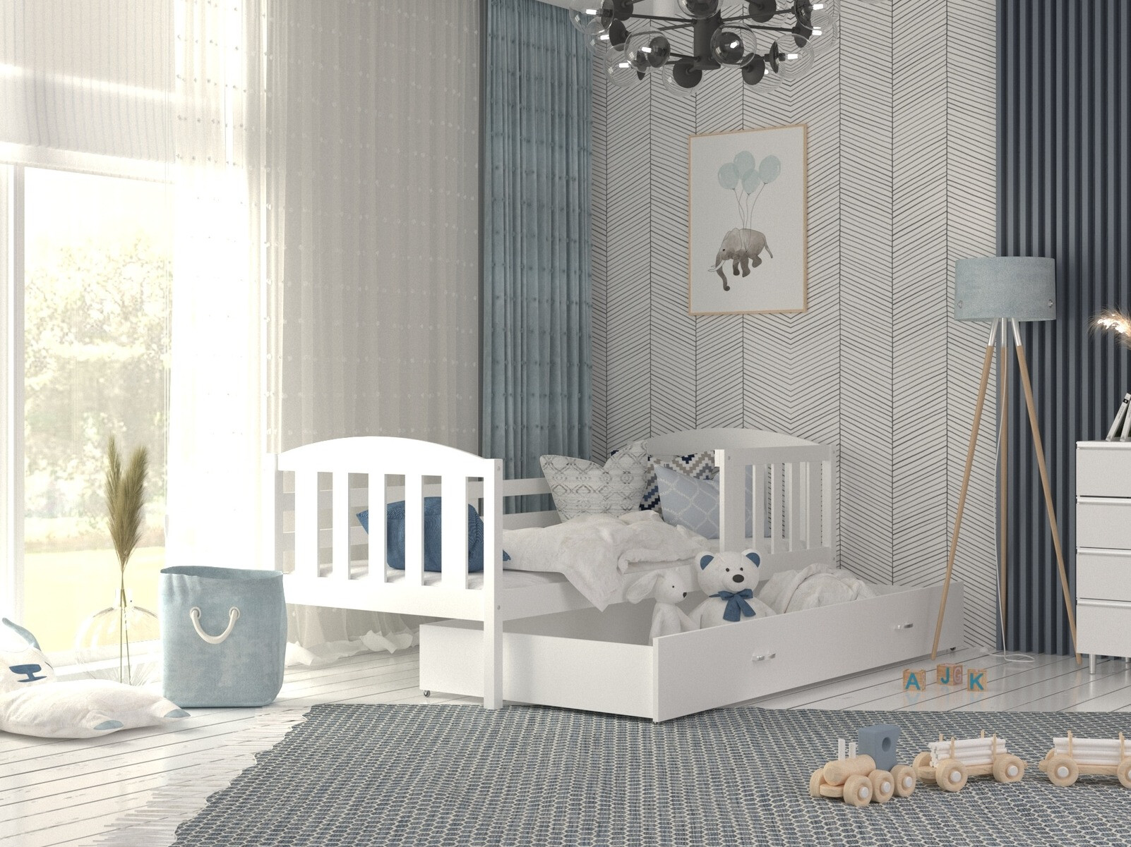 Bed Aurora 126 (White)