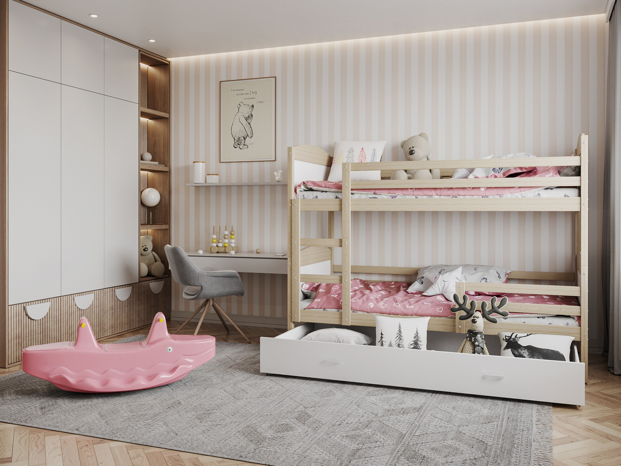 Bunk bed Aurora 101 (Pine)