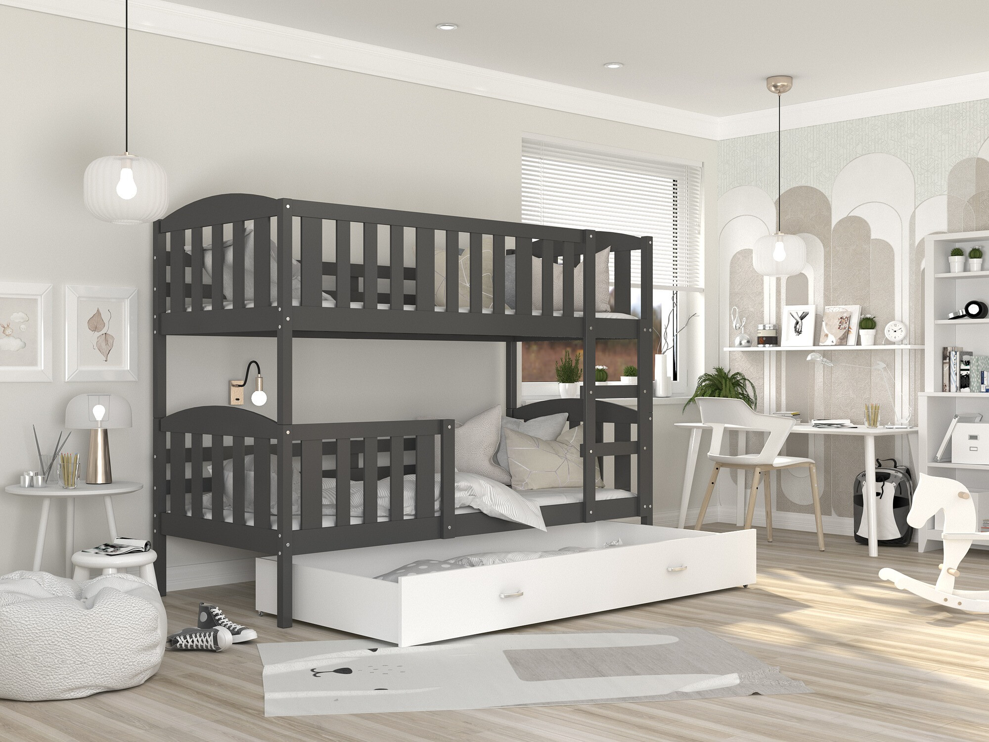 Bunk bed Aurora 107 (Grey)