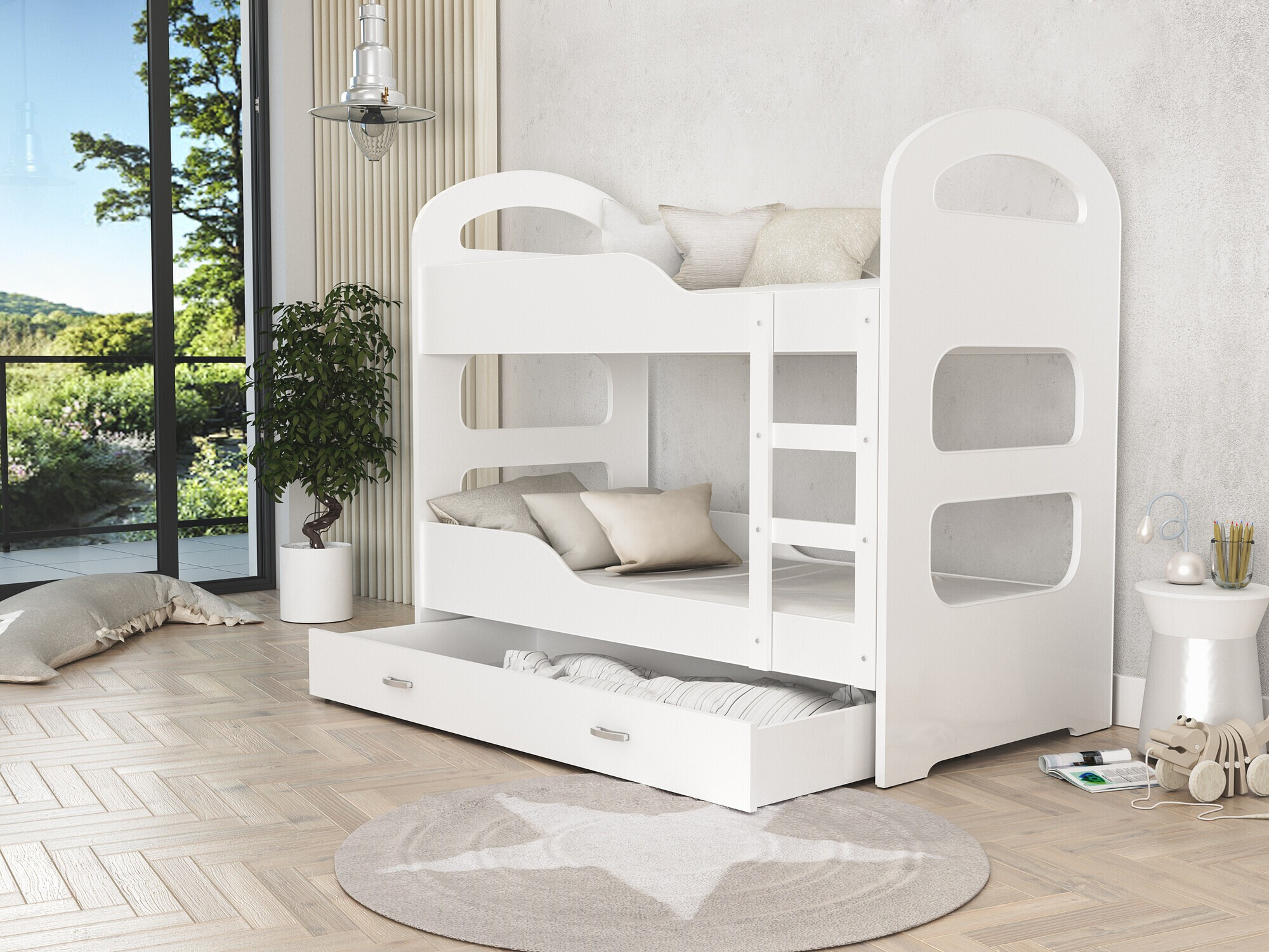 Bunk bed Aurora 114 (White)