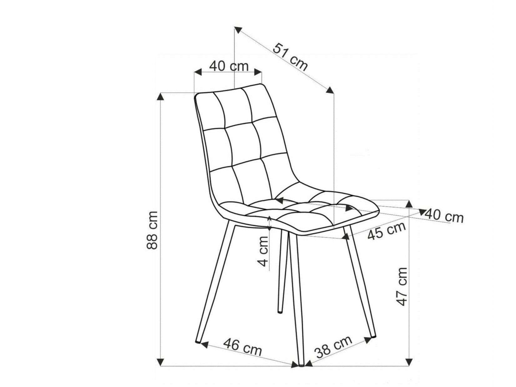 Chair Houston 1783 (Beige)