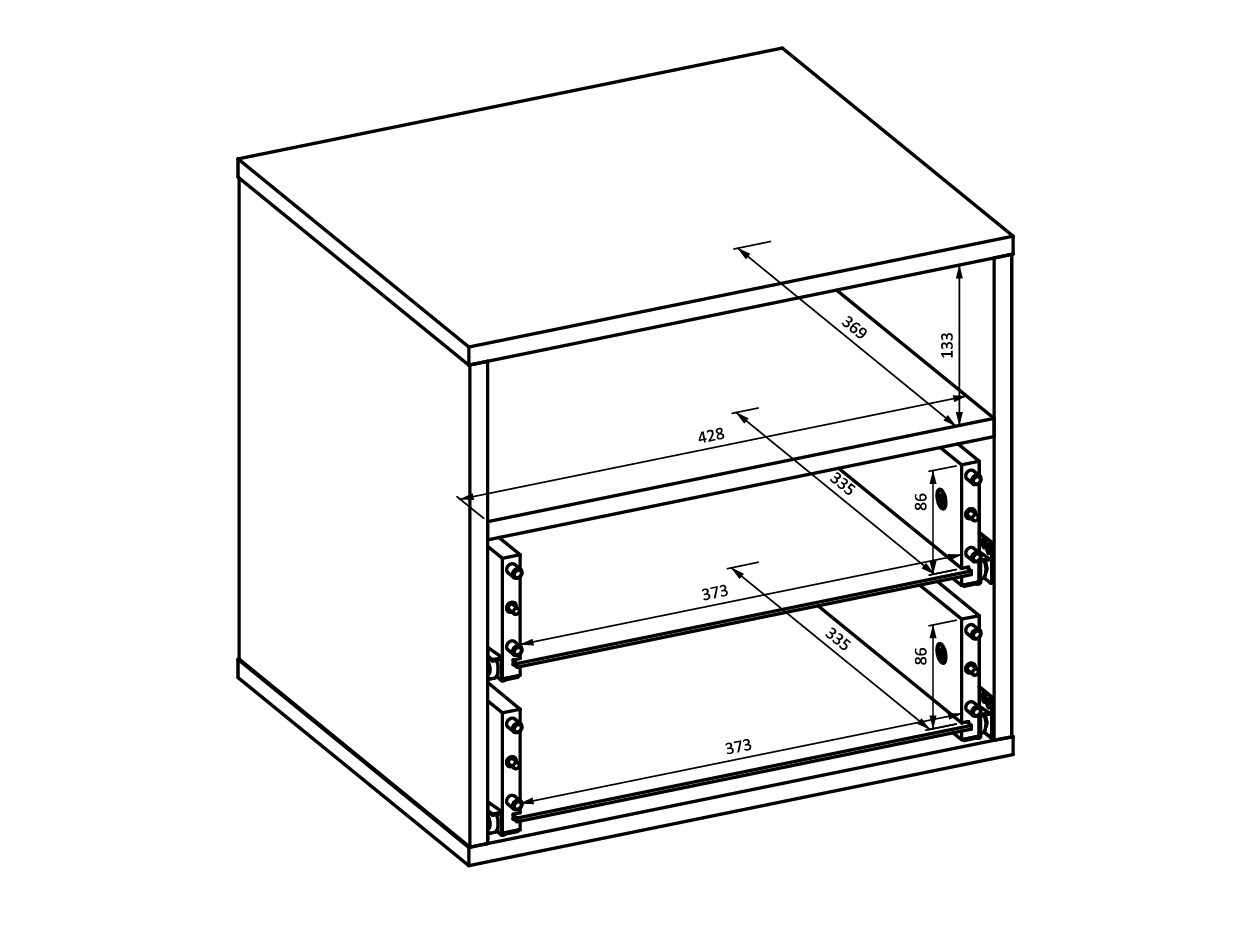 Bedside table Mirsevi 104