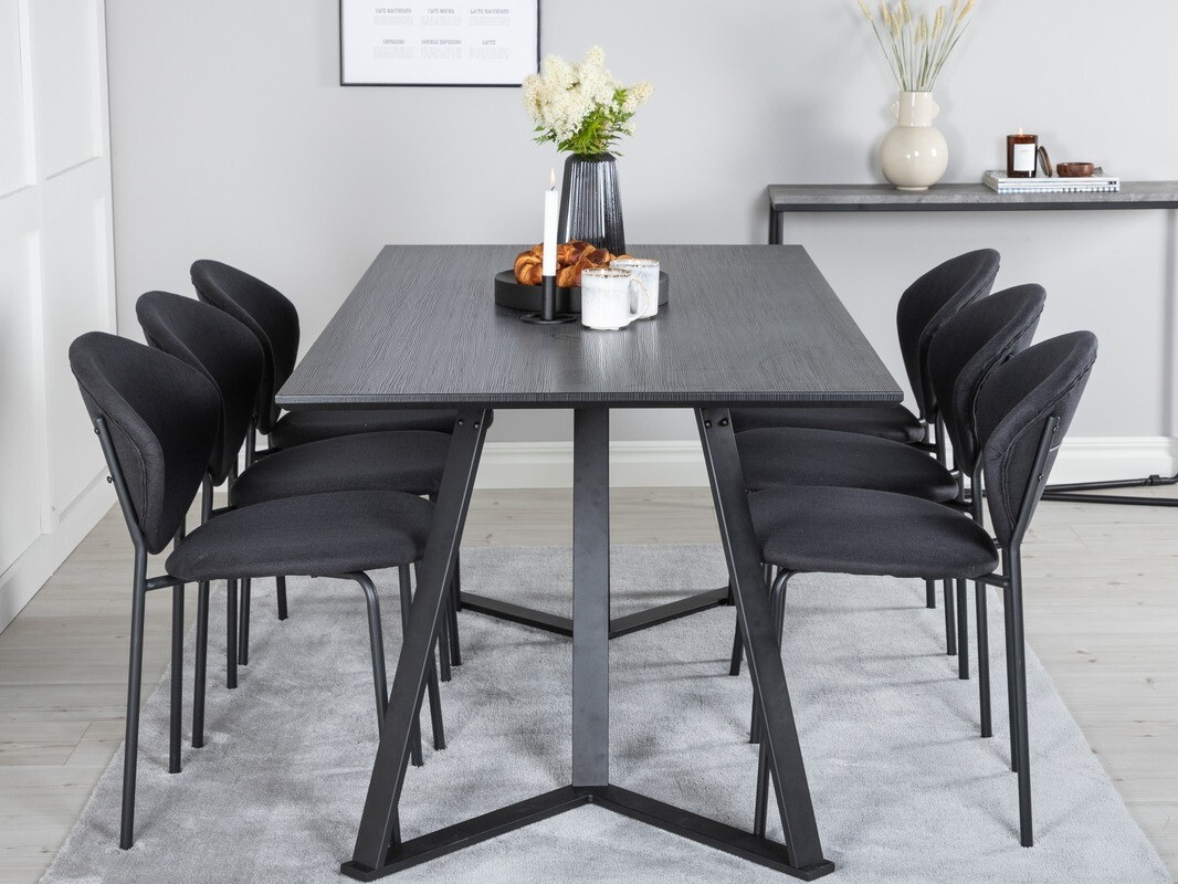 Dining set Dallas 1970 (Black)