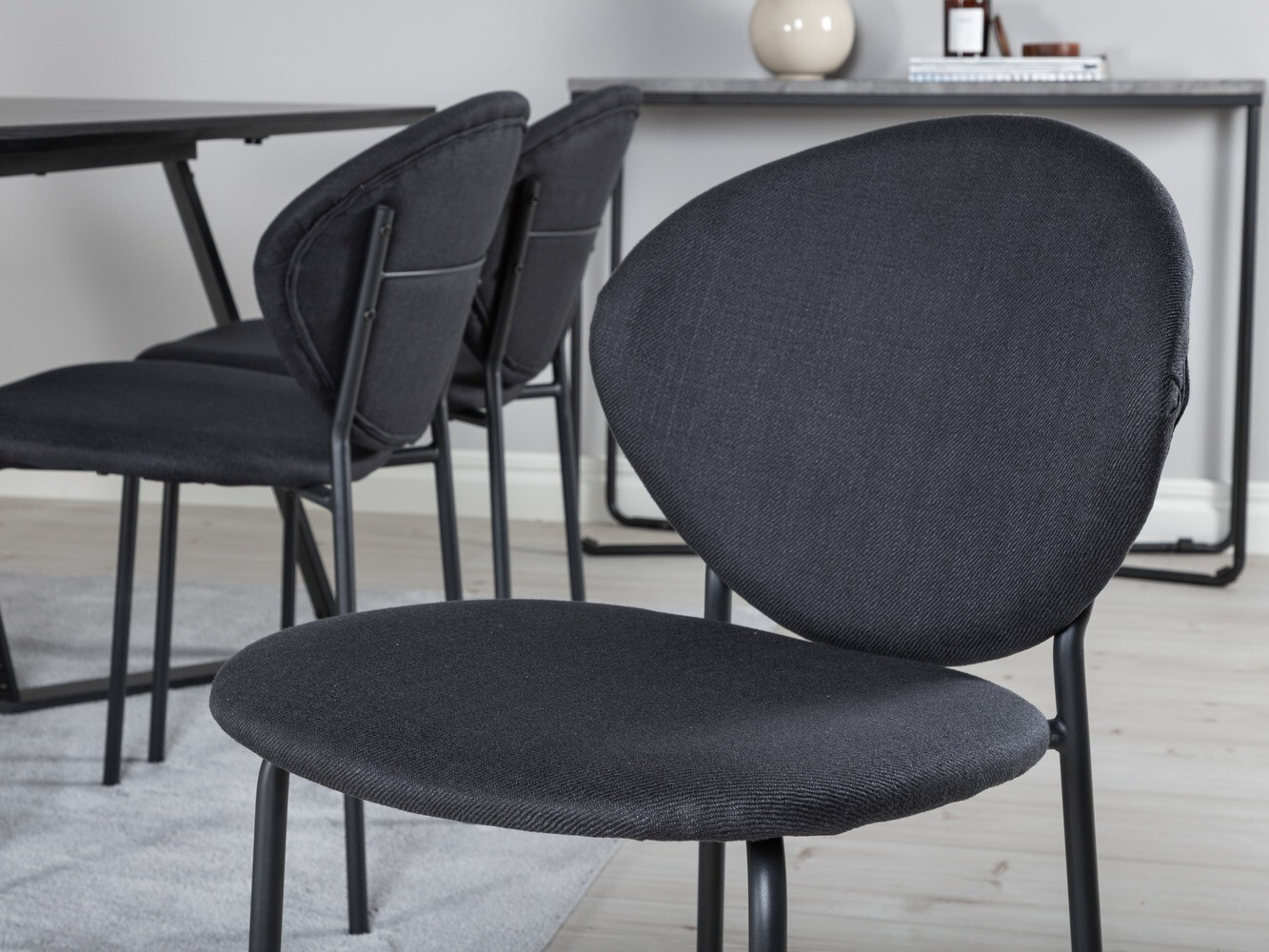 Dining set Dallas 1970 (Black)