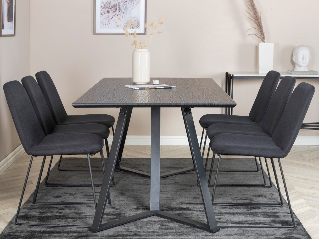 Dining set Dallas 1972 (Black)