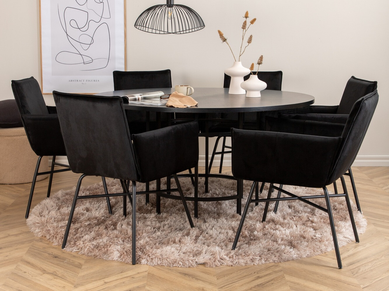 Dining set Dallas 2391 (Black)