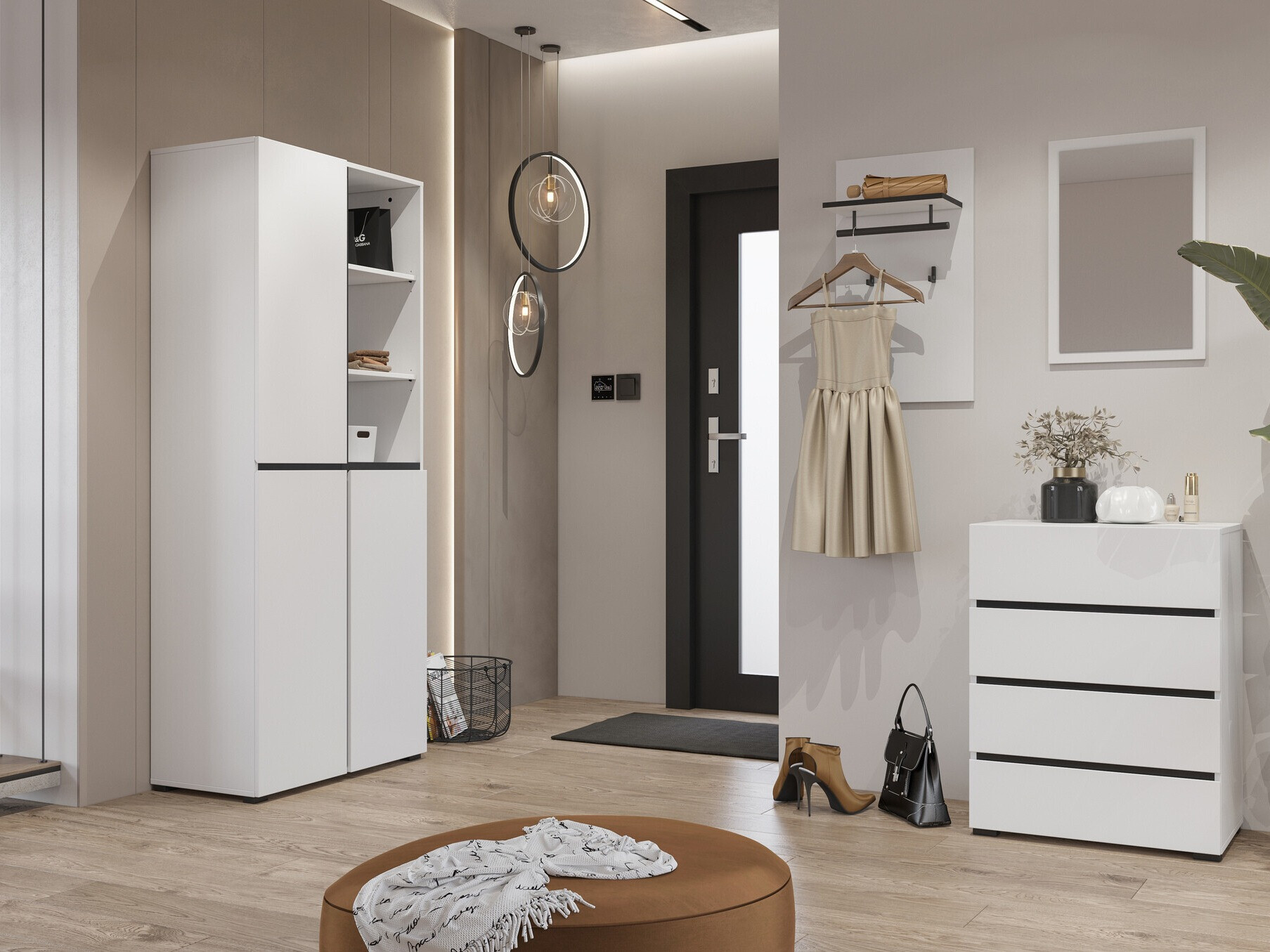 Shoe shelf Alfere 116 (White)
