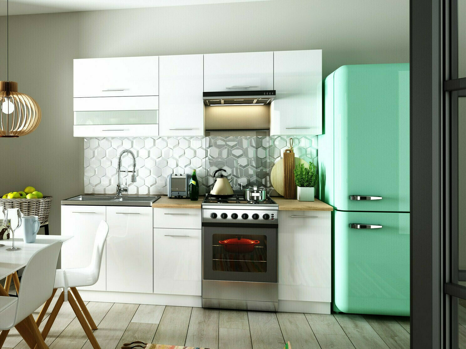 Πολυμορφικό ντουλάπι τοίχου Tiffa White 100