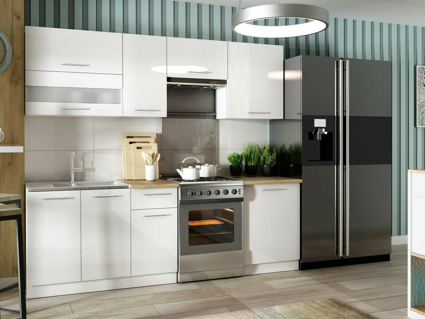 Πολυμορφικό ντουλάπι τοίχου Tiffa White 127