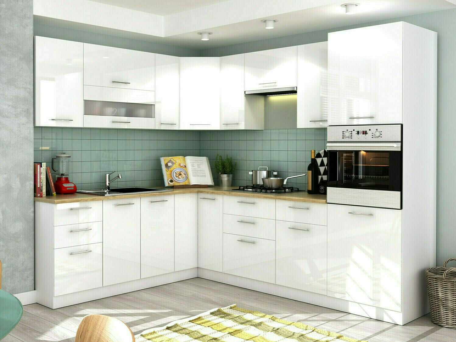 Πολυμορφικό ντουλάπι τοίχου Tiffa White 130