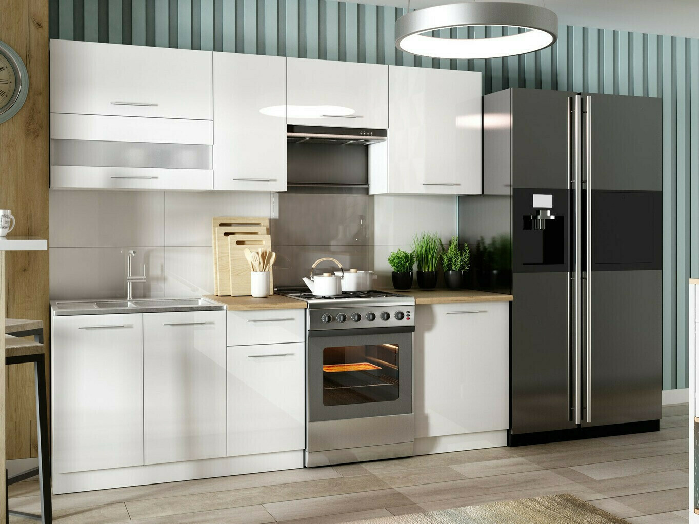 Πολυμορφικό ντουλάπι τοίχου Tiffa White 131