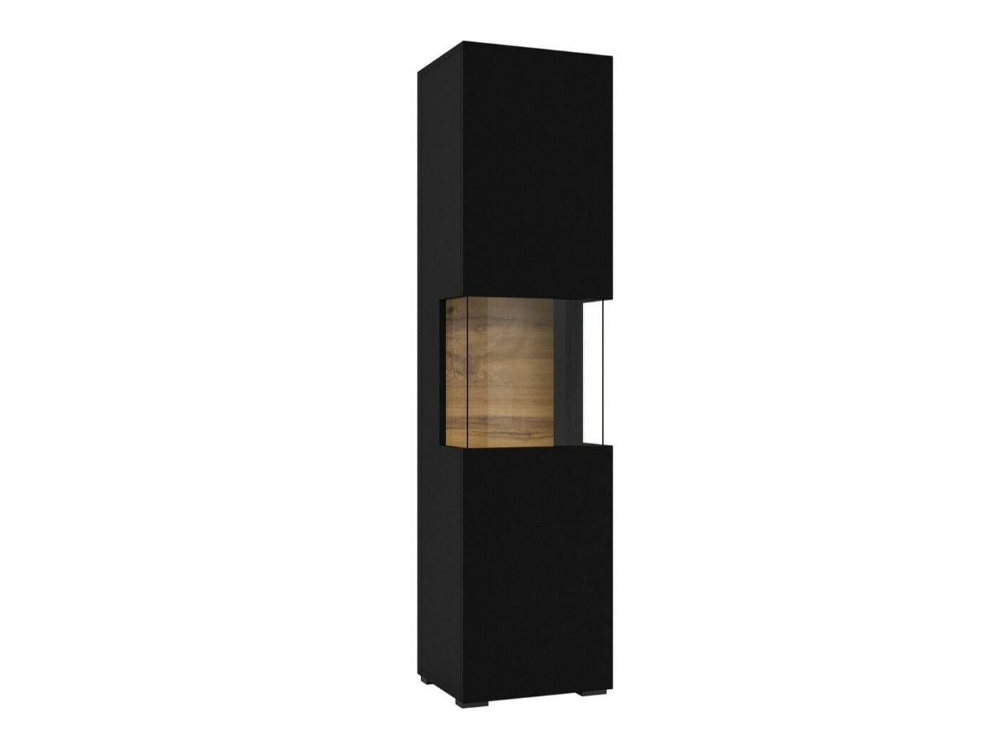 Bookcase Revmiru 100 (Black + Wotan Oak)
