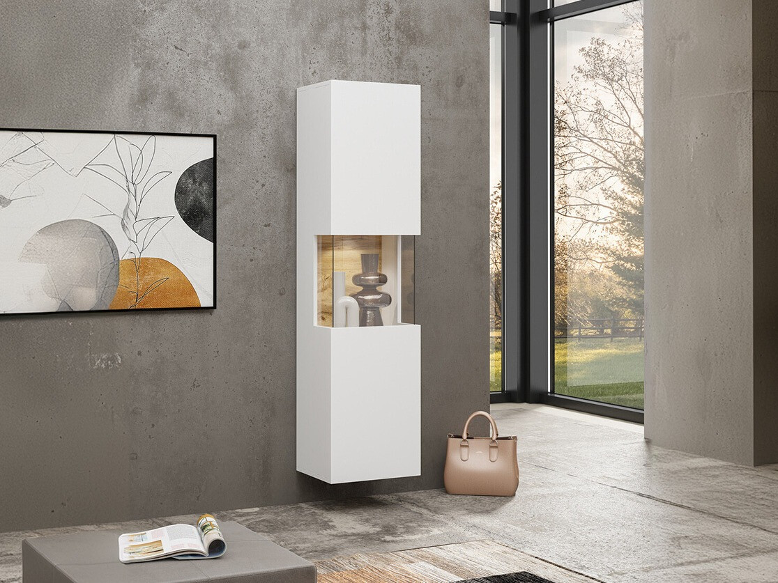 Bookcase Revmiru 100 (White + Wotan Oak)