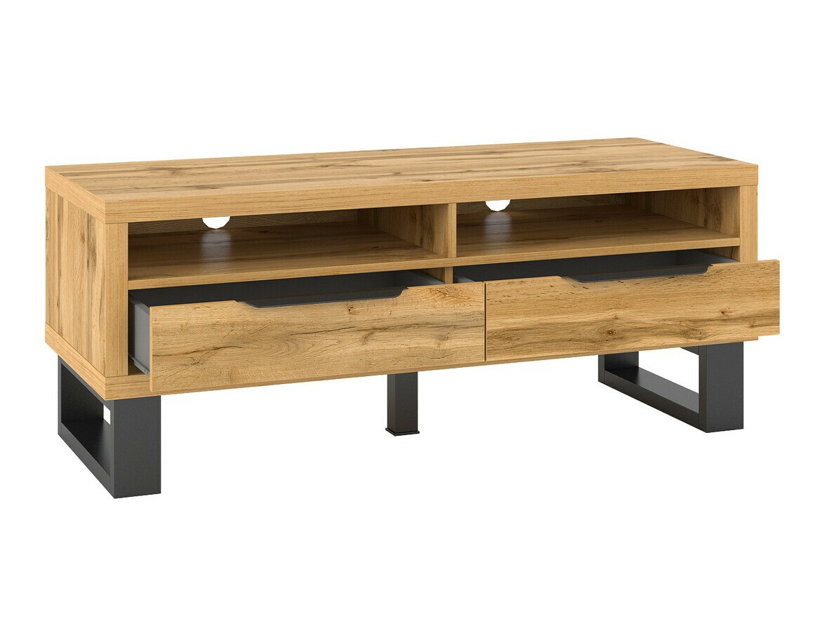 TV stand Avicavu 100 (Wotan Oak + Black)